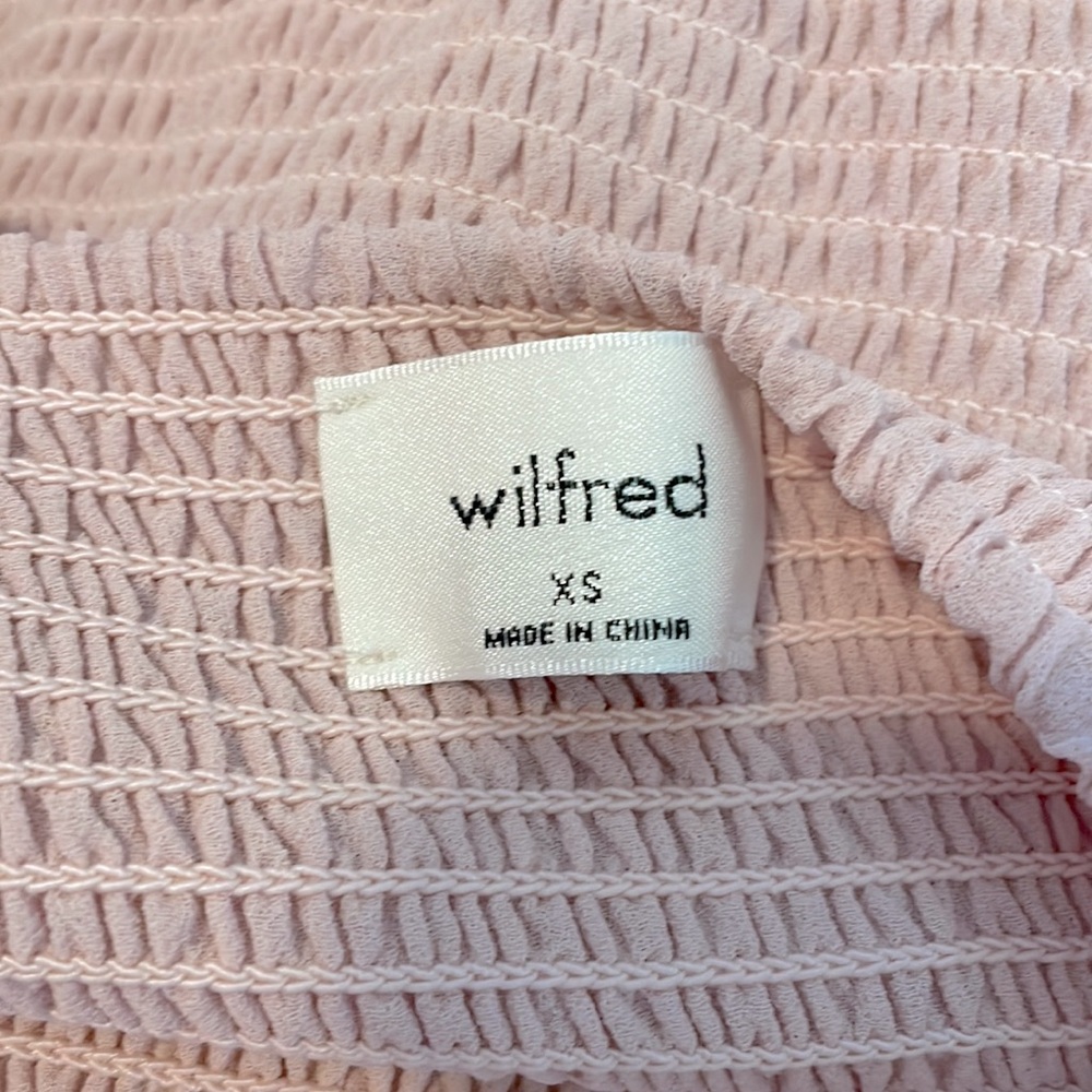 aritzia Wilfred Tempest Midi Dress Poetic Pink - Picture 9 of 10